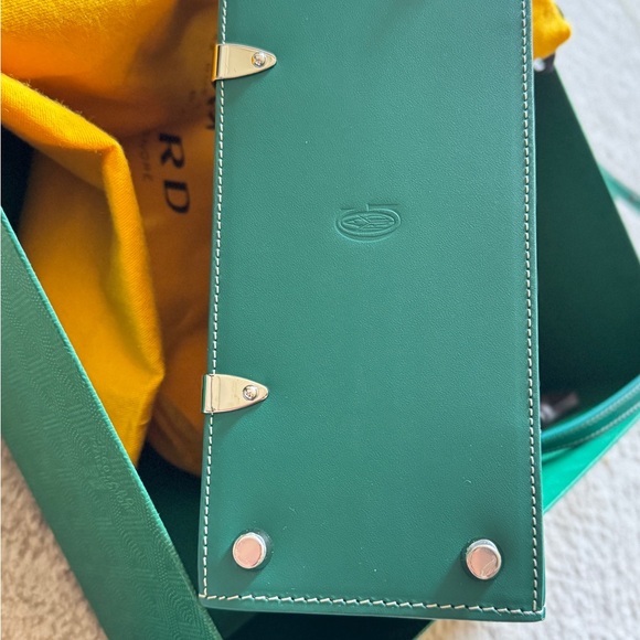 Goyard Teal and Brown Satchel - Picture 4 of 11